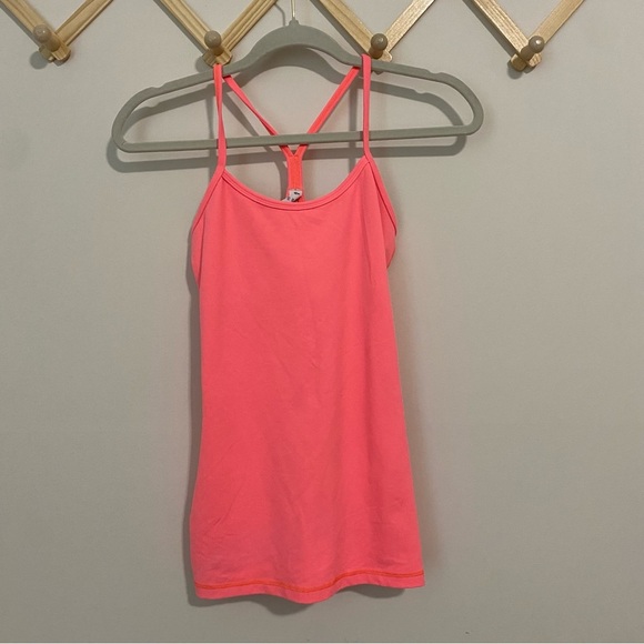 Lululemon Neon Pink Power Y Tank size 4 - Picture 1 of 11